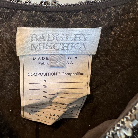 Badgley Mischka Vintage Beaded Crop Top - Picture 5 of 7